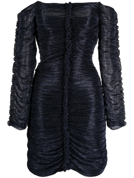 Off-Shoulder Ruched Minidress
