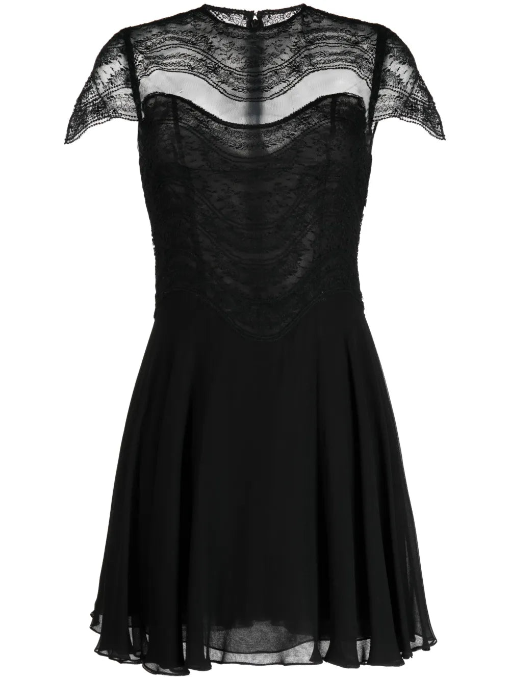 Mangano Silk Georgette Minidress