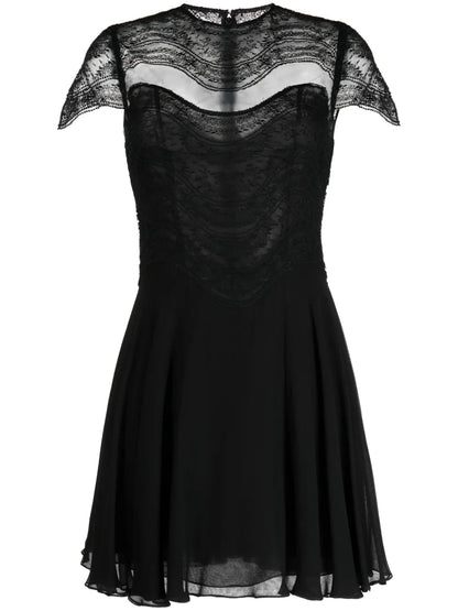 Mangano Silk Georgette Minidress