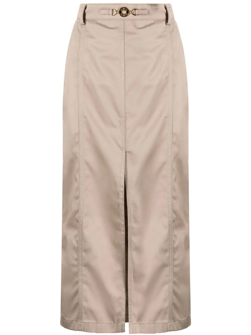 Logo-Plaque Midi Skirt