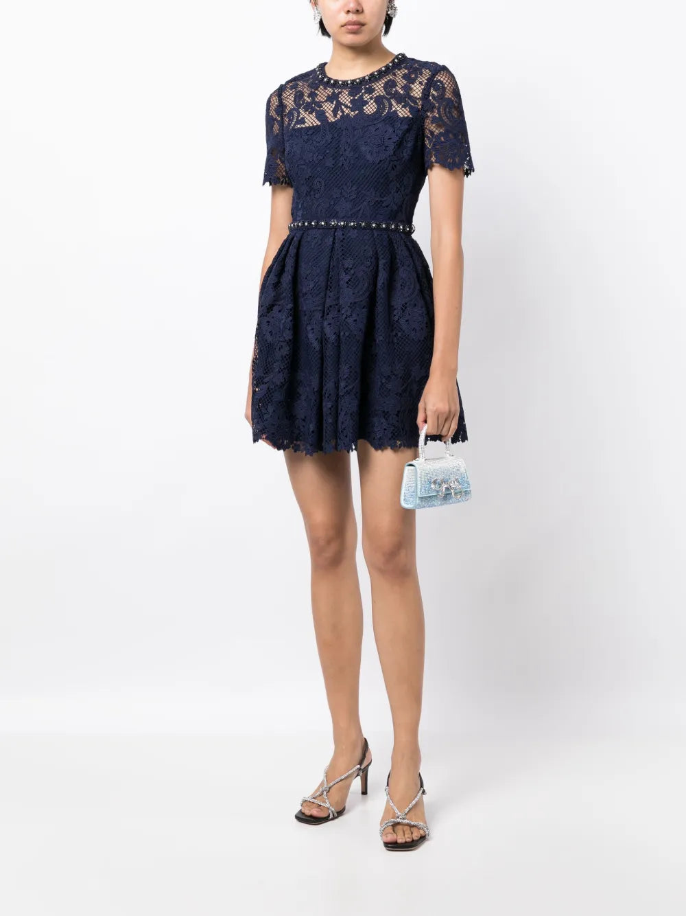 Guipure-Lace Embellished Dress