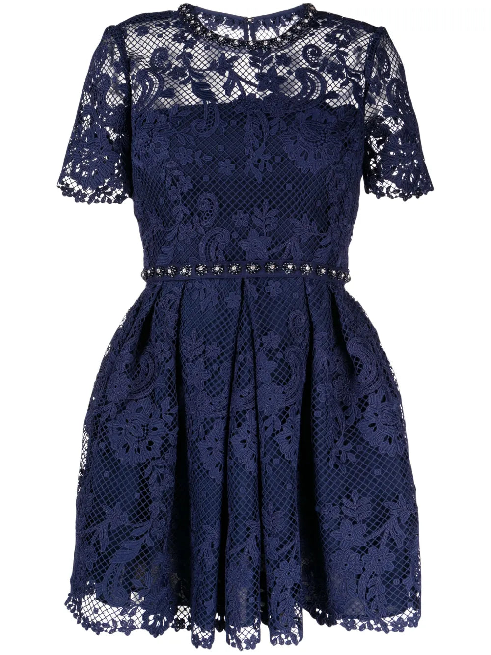 Guipure-Lace Embellished Dress