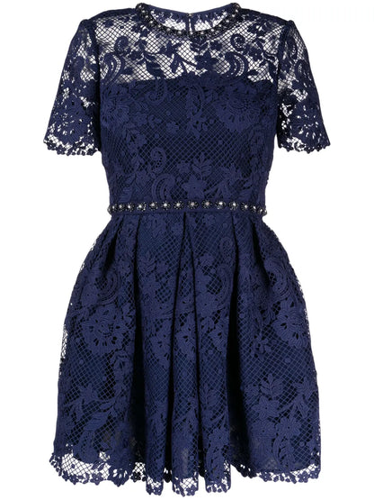Guipure-Lace Embellished Dress