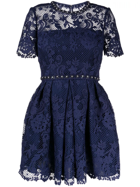 Guipure-Lace Embellished Dress