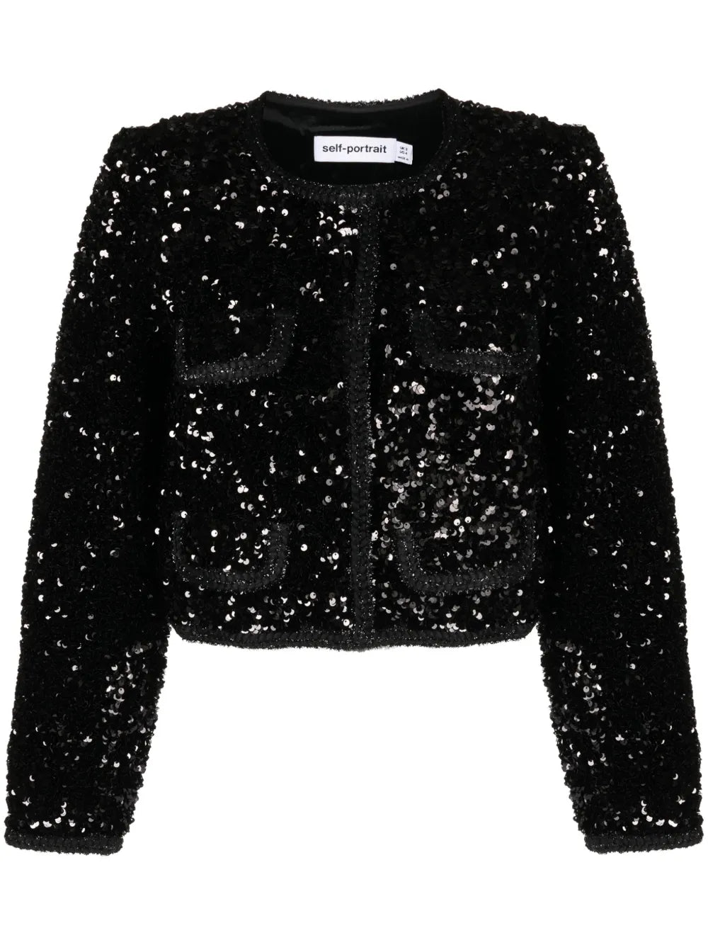 Sequined Cropped Jacket