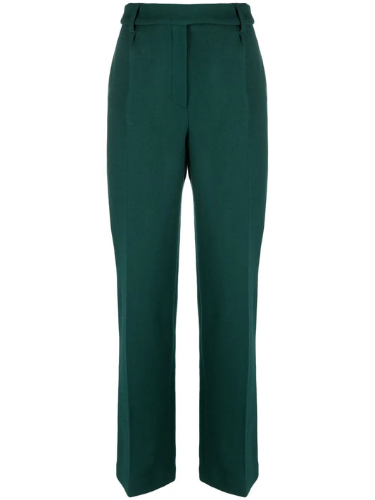 Houndstooth Wide-Leg Trousers