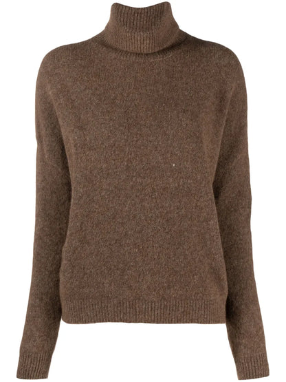 Mélange-Effect Roll-Neck Jumper