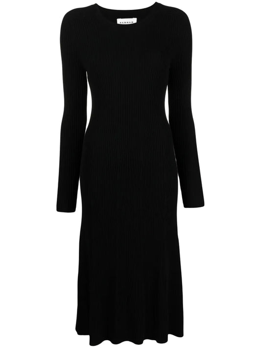 Ribbed-Knit Midi Dress