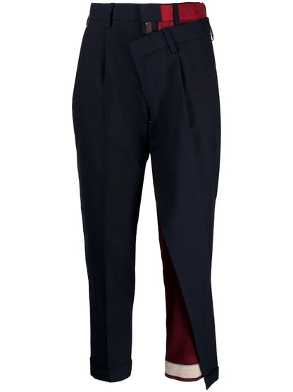 Asymmetric Tapered Trousers
