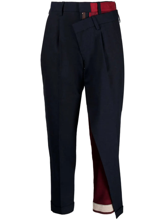 Asymmetric Tapered Trousers