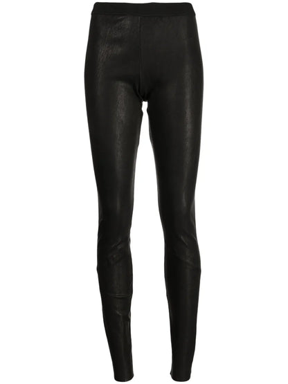 Slip-On Leather Leggings