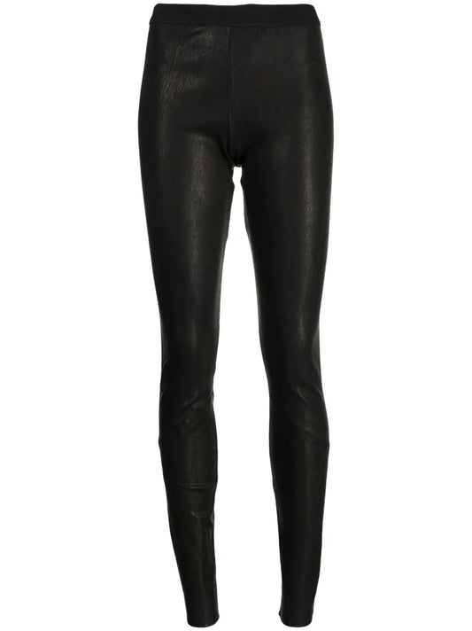 Slip-On Leather Leggings