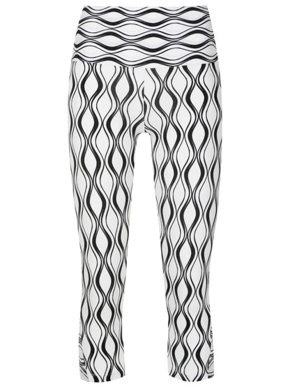 Graphic-Print Cropped Leggings