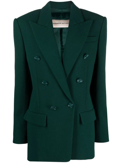 Double-Breasted Wool Blazer