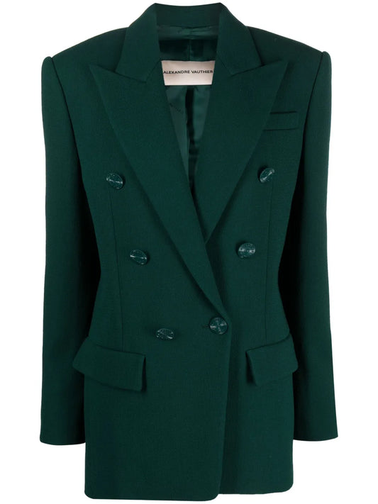 Double-Breasted Wool Blazer