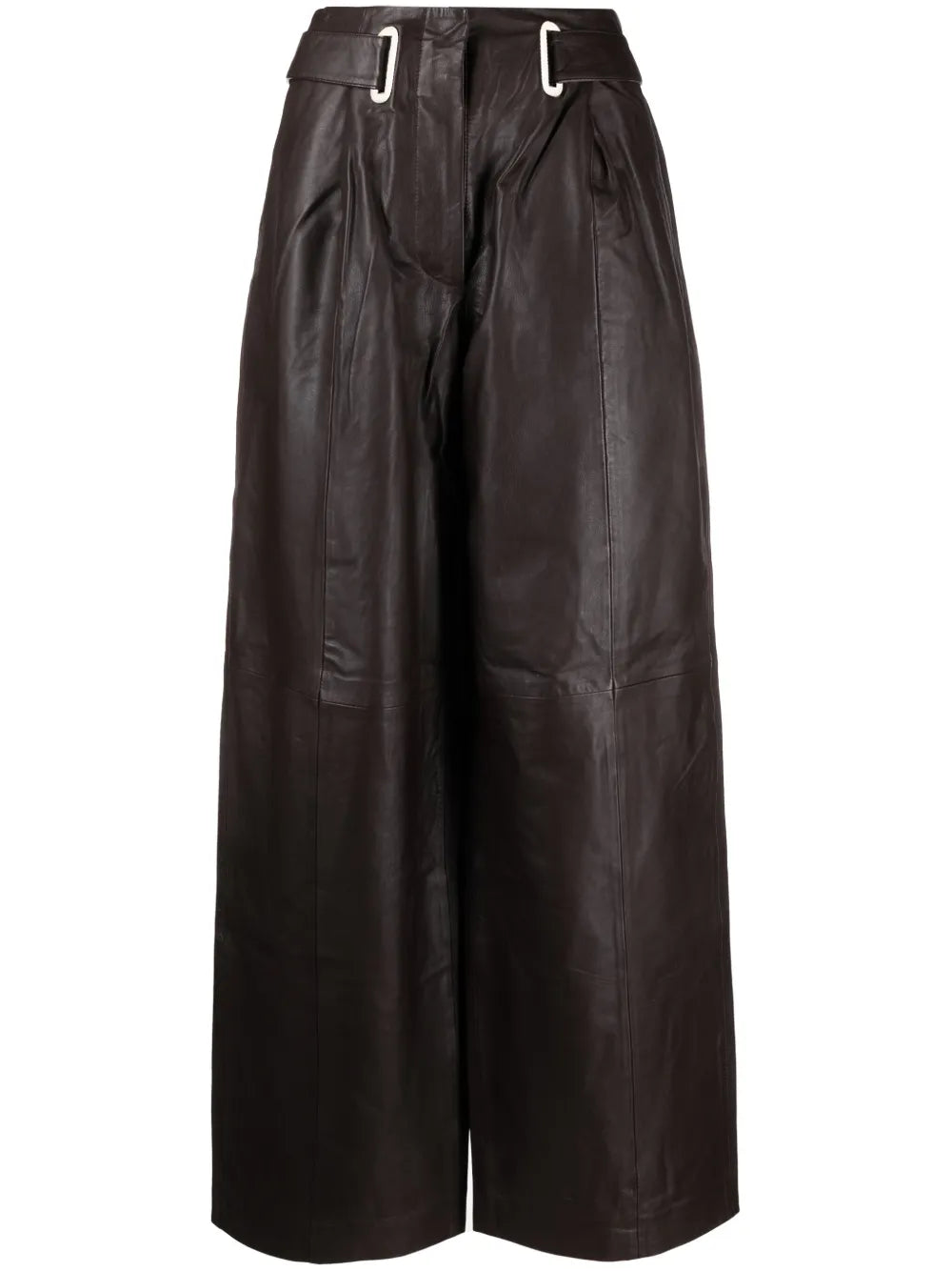 High-Waisted Wide-Leg Trousers