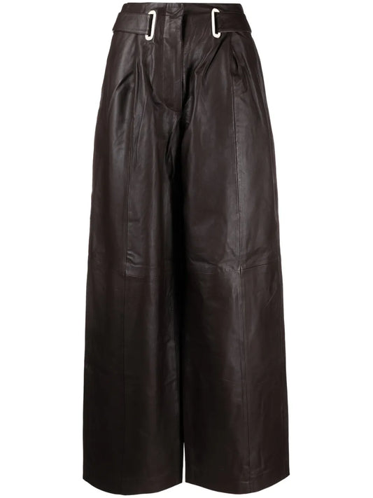 High-Waisted Wide-Leg Trousers