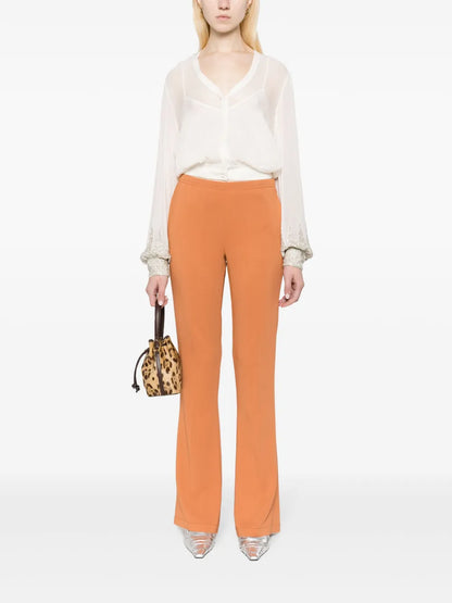 Pressed-Crease Tailored Trousers