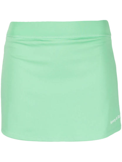 Logo-Print Elasticated-Waistband Miniskirt
