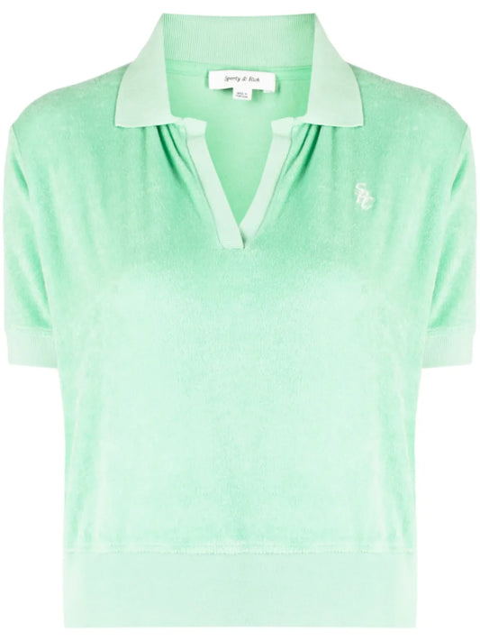 Logo-Embroidered Polo Top