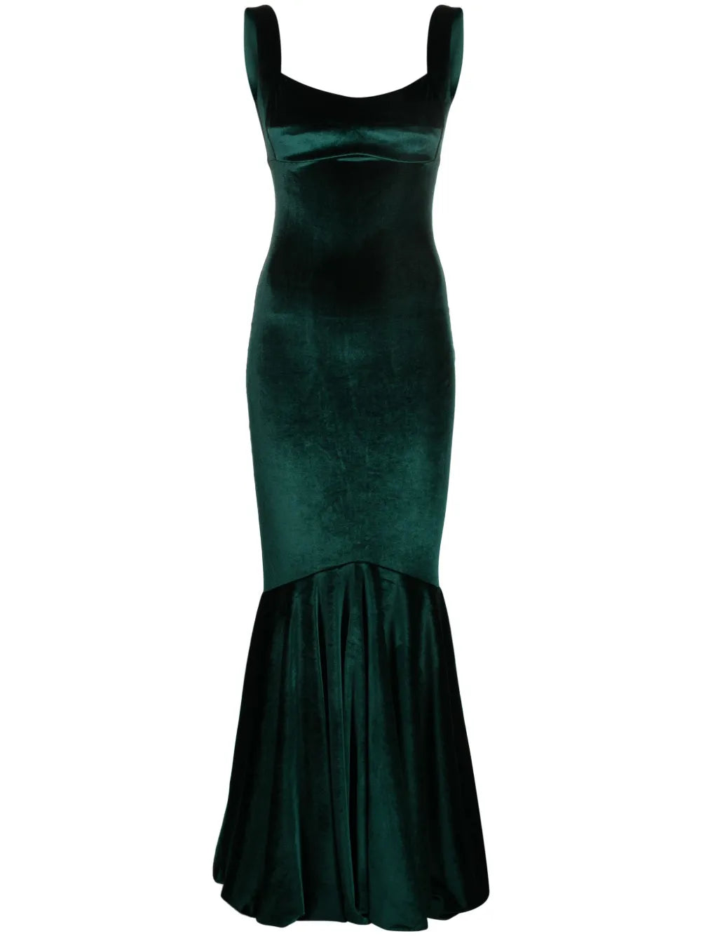 Velour Sleeveless Maxi Dress