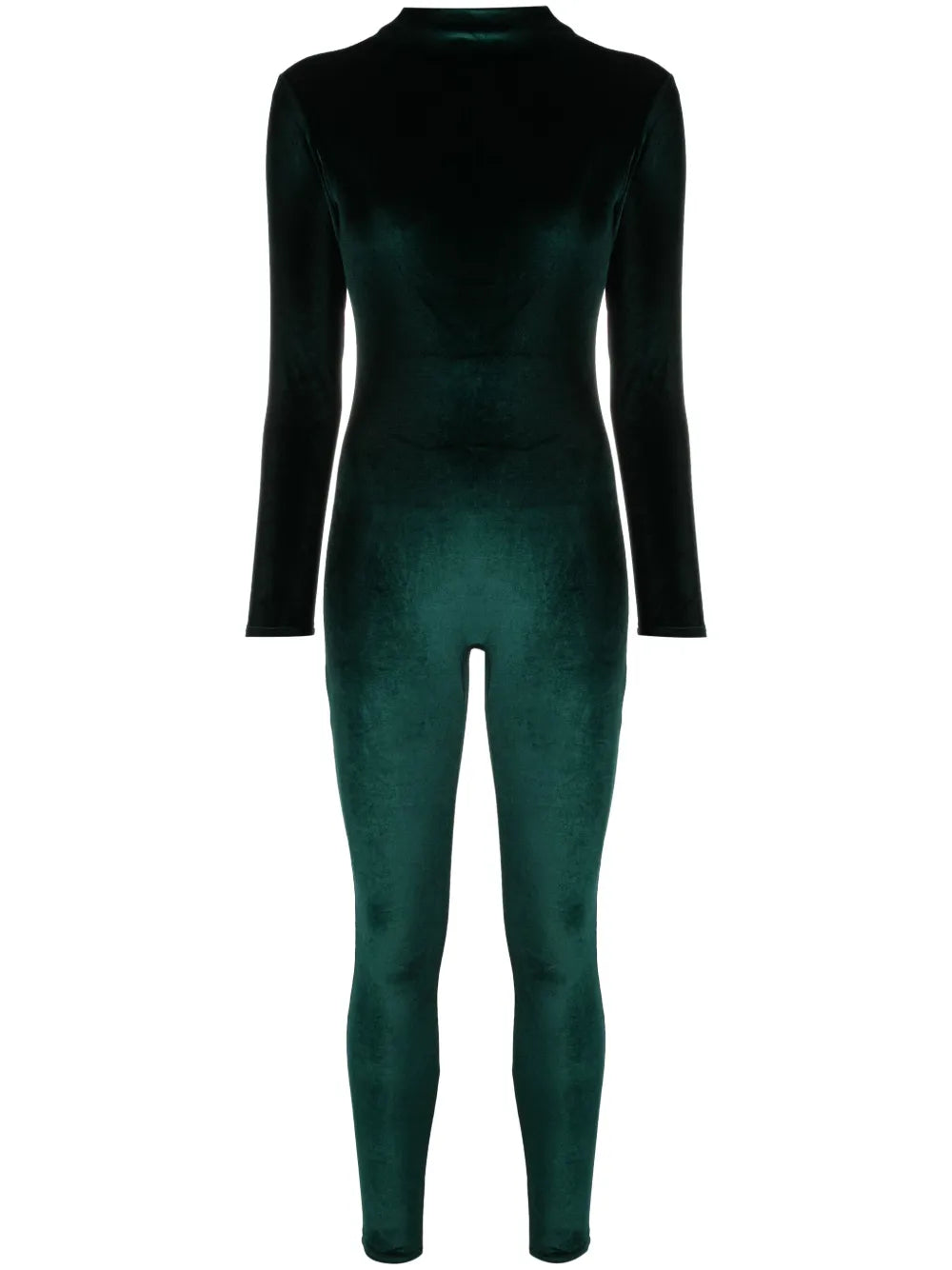 Velvet High-Neck Jumpsuit