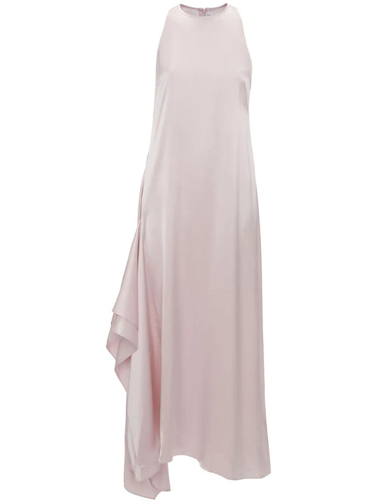Sleeveless Draped Midi Dress