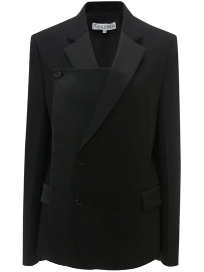 Panelled Double-Breasted Blazer