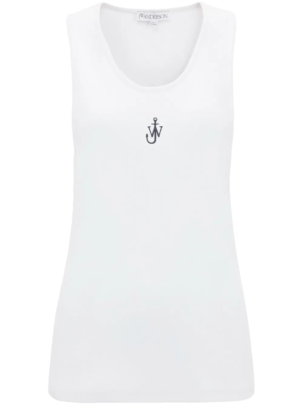 Logo-Embroidered Cotton Tank Top