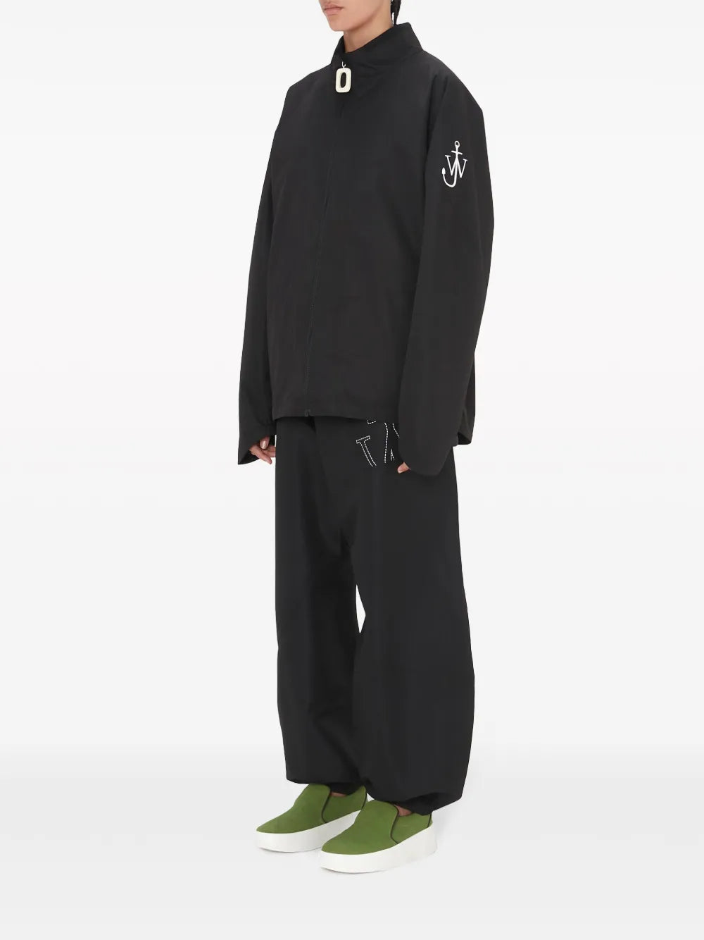 Twisted Anchor-Print Track Pants
