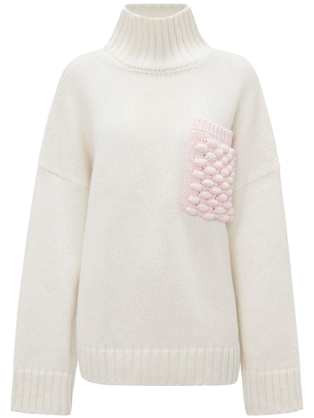 Popcorn-Patch Sweater