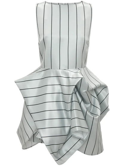 Sleeveless Peplum Minidress