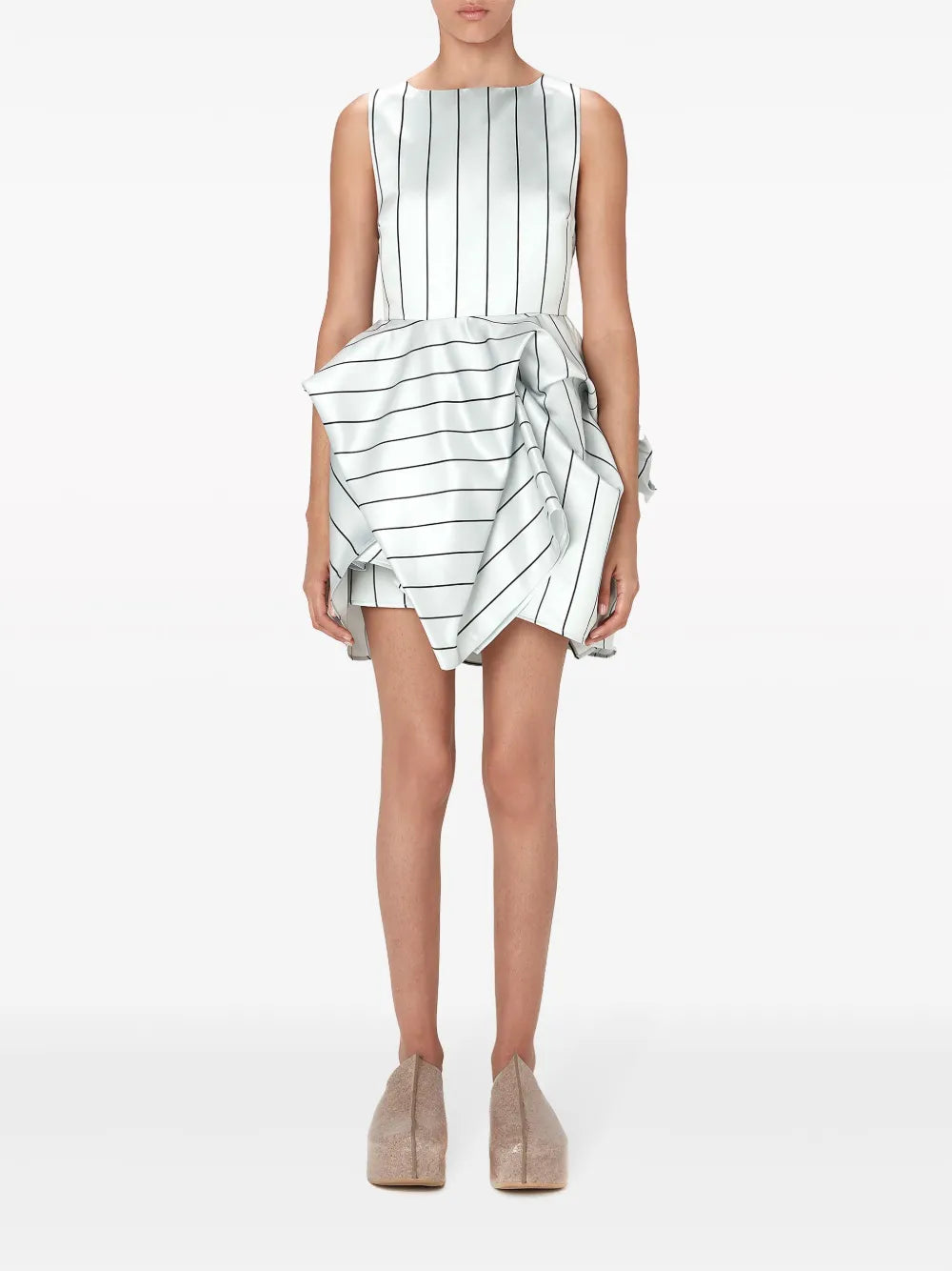 Sleeveless Peplum Minidress