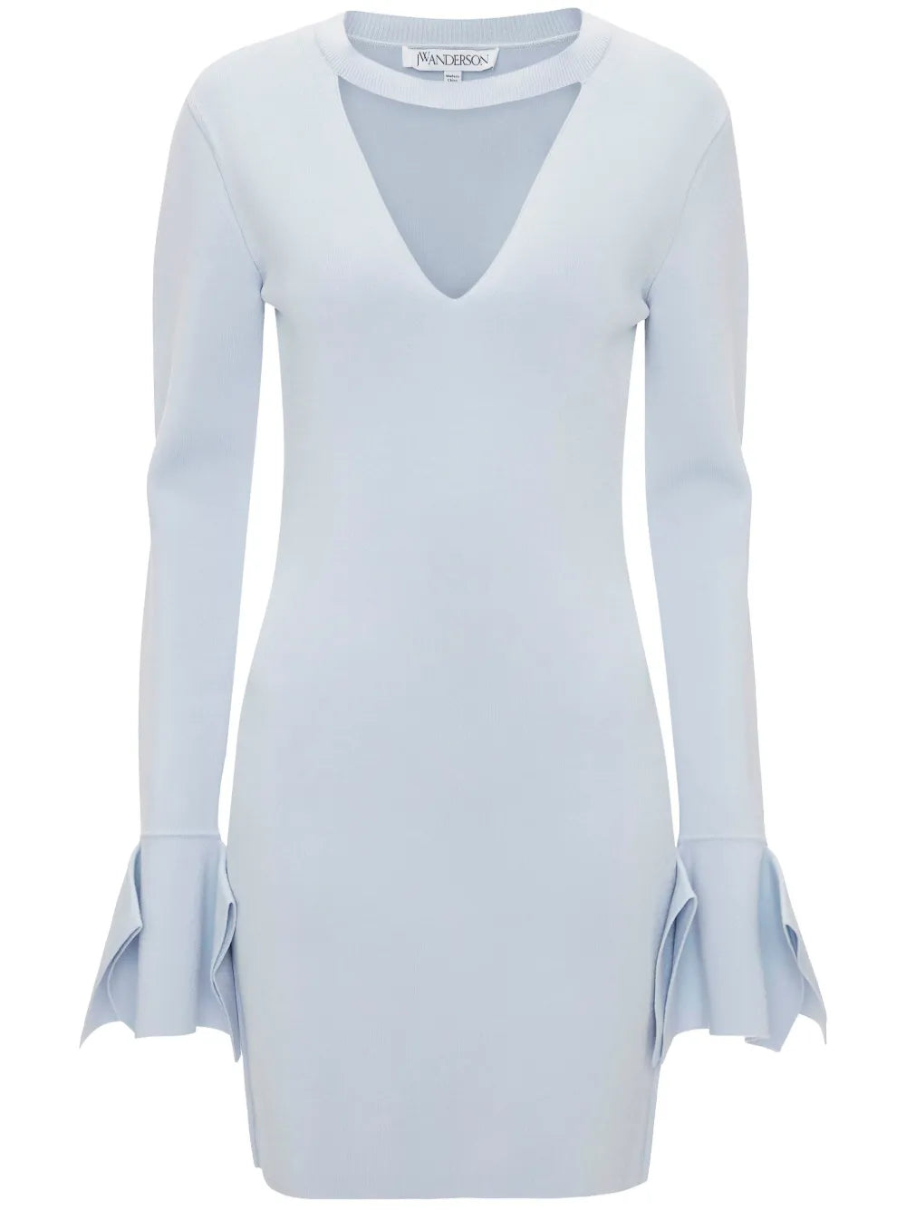 Ruffle-Detail Cut-Out Minidress