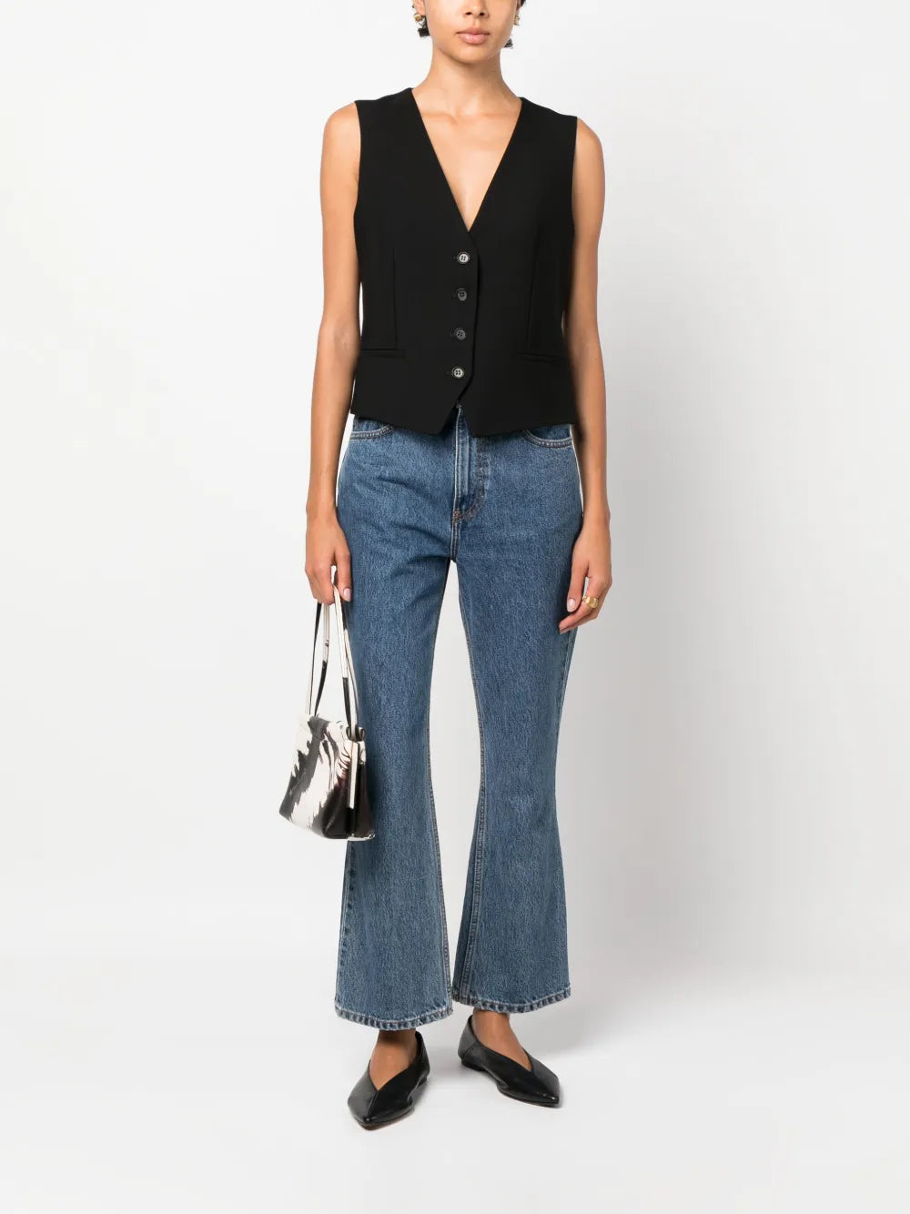 V-Neck Buttoned Waistcoat