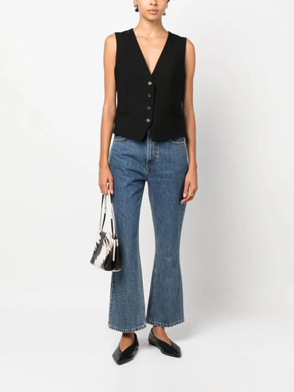 V-Neck Buttoned Waistcoat