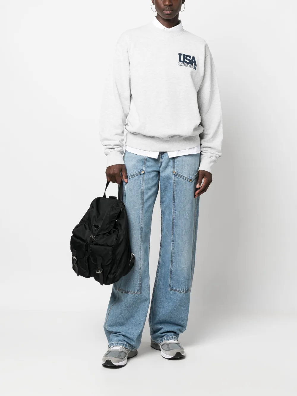 Logo-Print Crew-Neck Sweatshirt