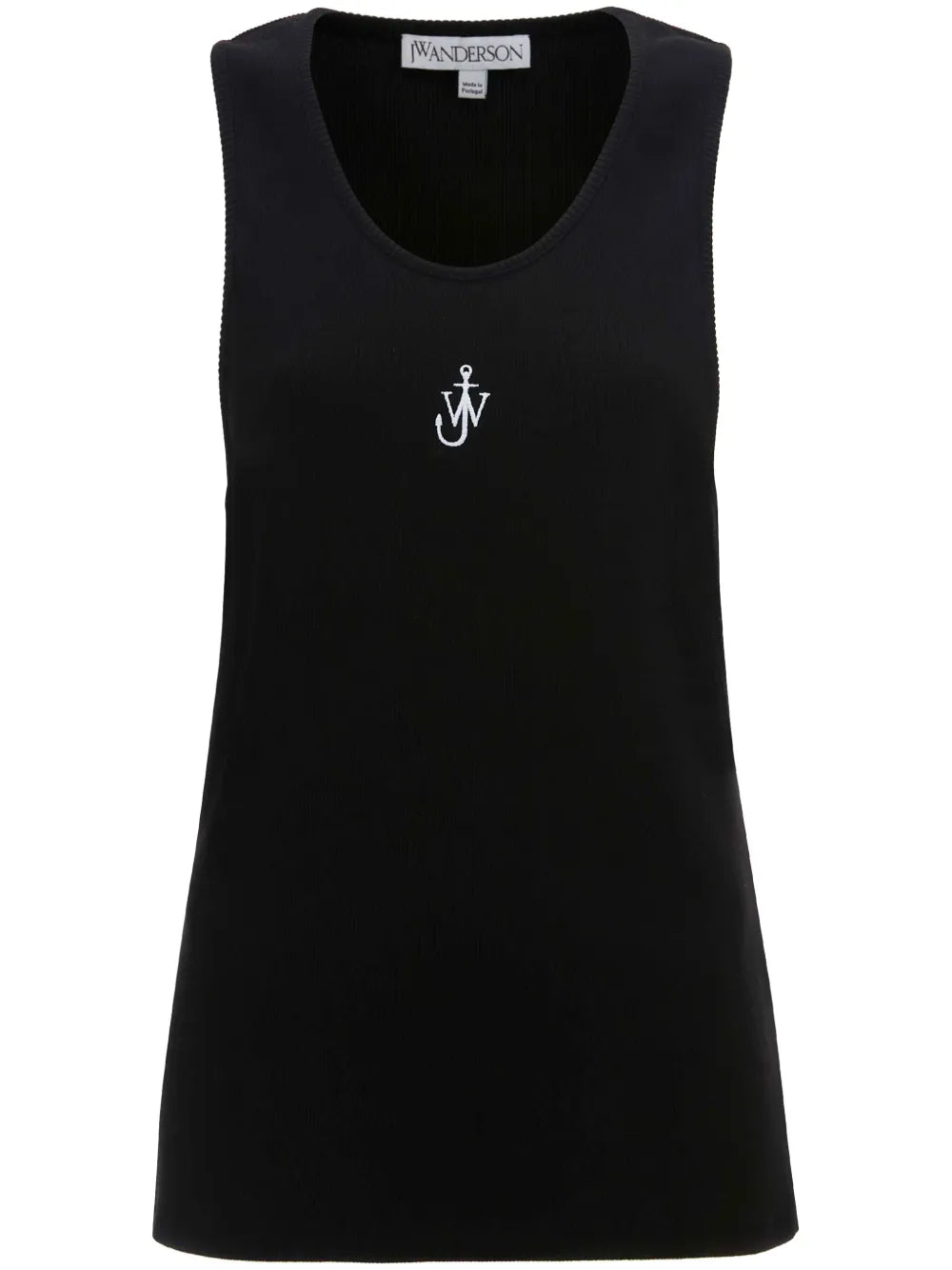 Logo-Embroidered Ribbed-Knit Top