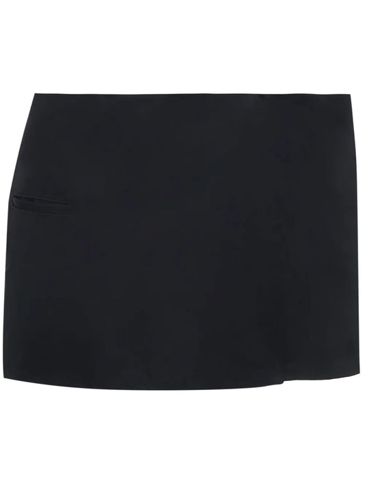 Side-Panel Mid-Rise Miniskirt