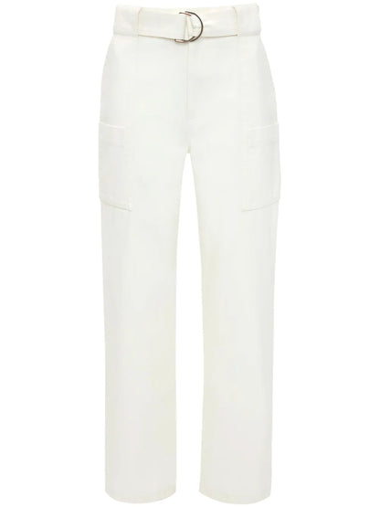 Wide-Leg Cotton Cargo Trousers
