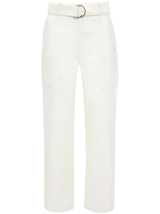 Wide-Leg Cotton Cargo Trousers