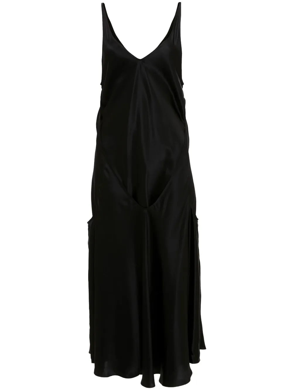 Long-Sleeve Asymmetric-Hem Dress