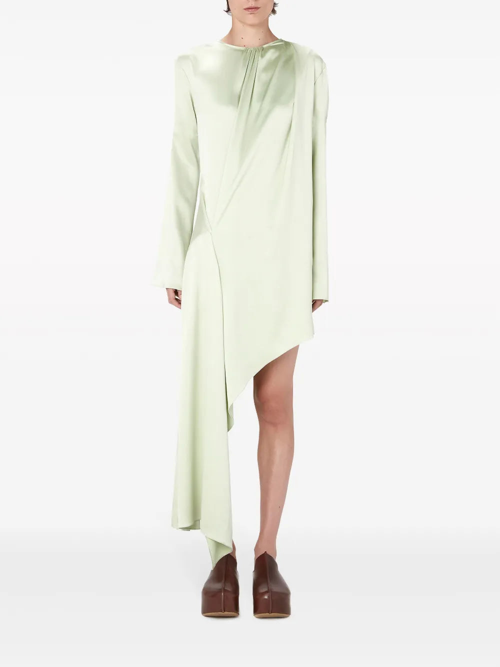 Long-Sleeve Asymmetric Dress