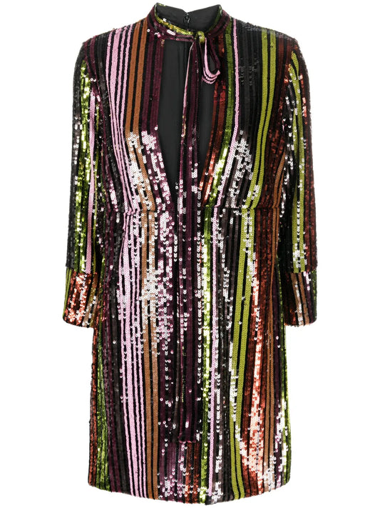 Disco Queen Sequin-Embellished Minidress