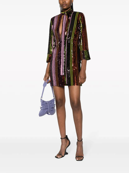 Disco Queen Sequin-Embellished Minidress