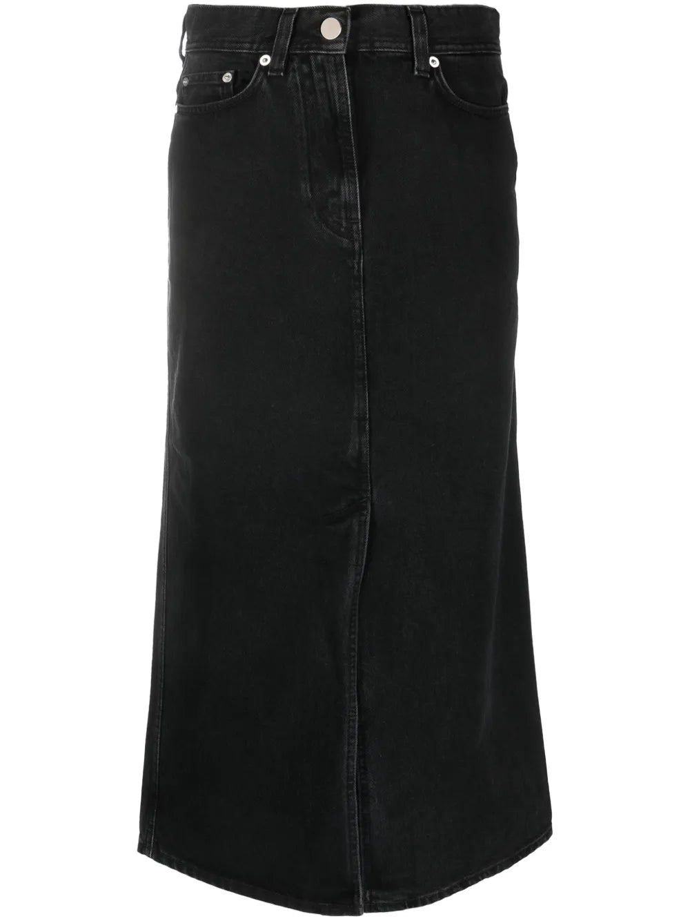 Organic-Cotton Midi Skirt