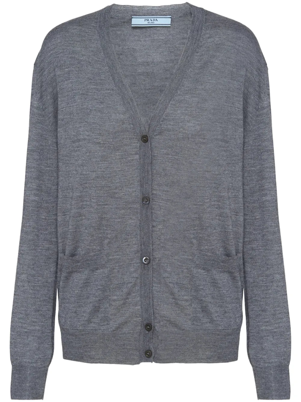 V-Neck Wool-Cashmere Cardigan