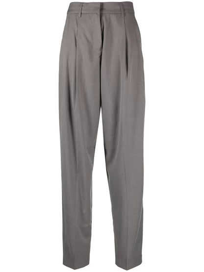 Pleat-Detailing Tailored Trousers