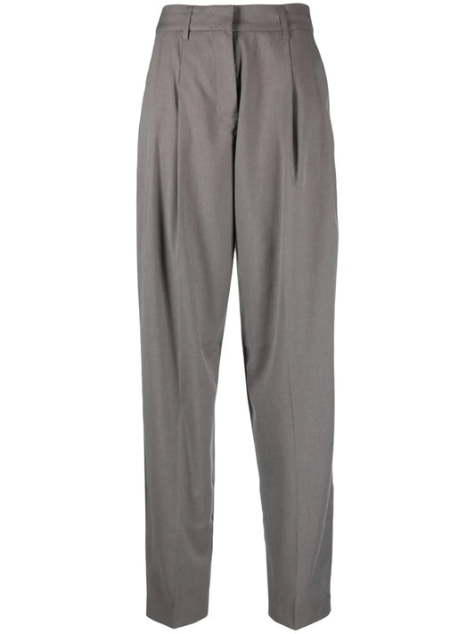 Pleat-Detailing Tailored Trousers