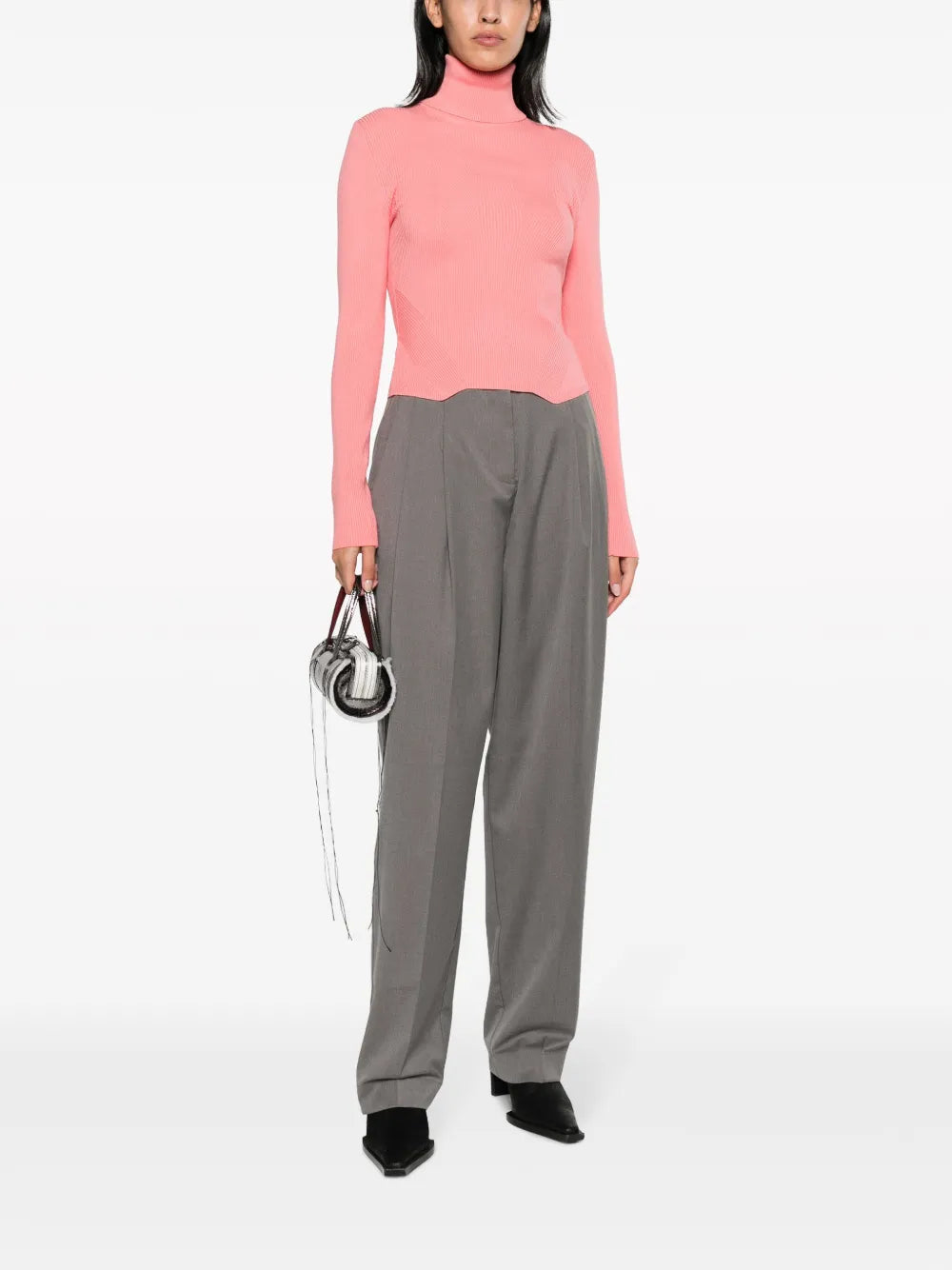 Pleat-Detailing Tailored Trousers